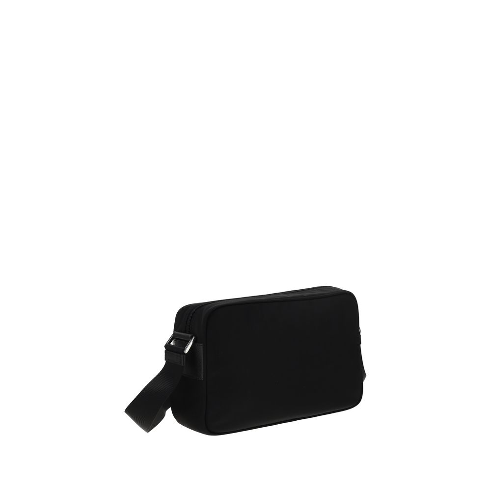 Black Recycled Polyamide Shoulder Bag