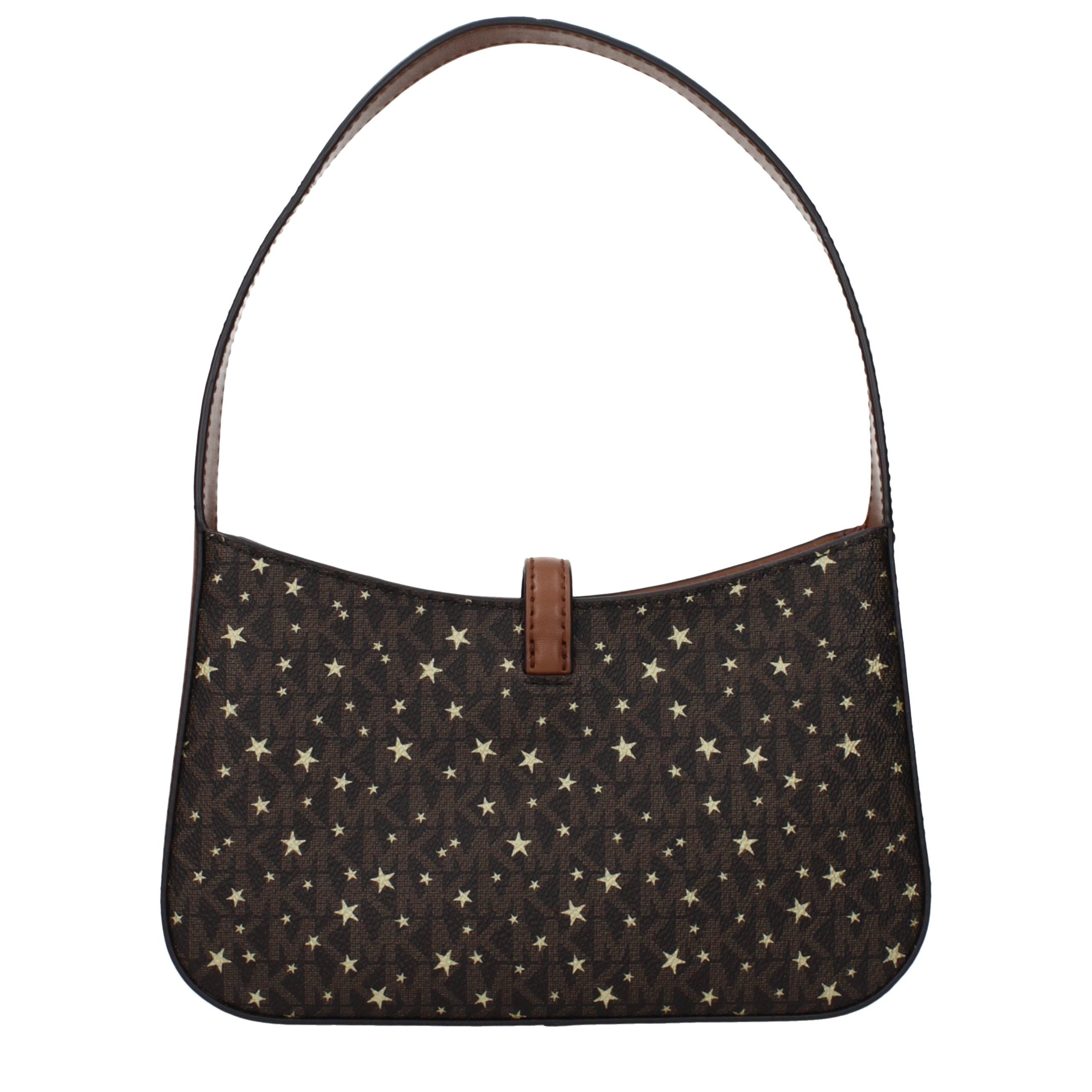 Brown Fabric Handbag