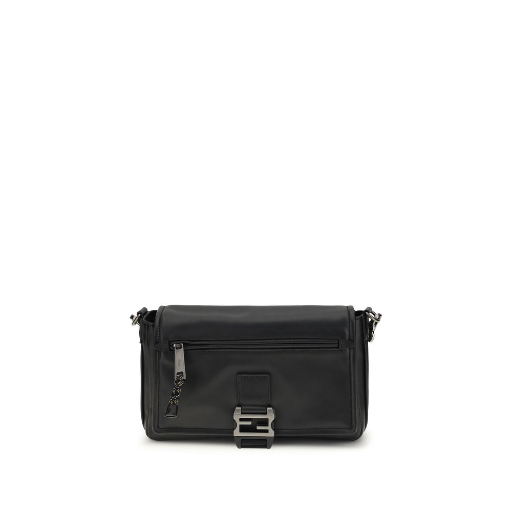 Black Calf Leather Bos Taurus Shoulder Bag