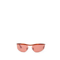 Orange Metal Sunglasses
