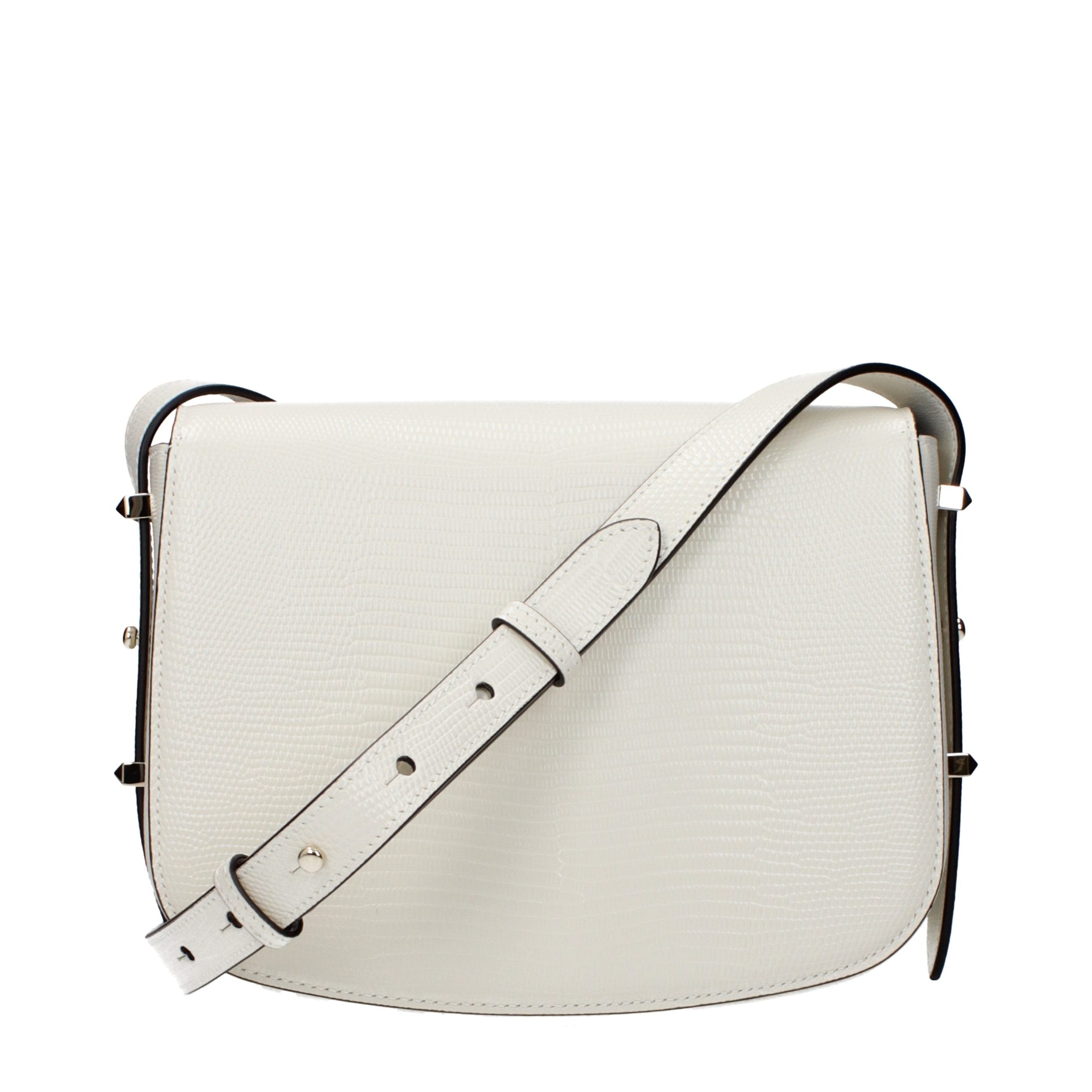White Leather Crossbody Bag