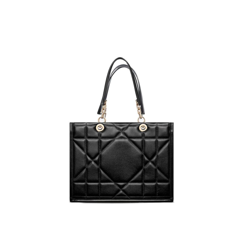 Black Leather Tote Bag