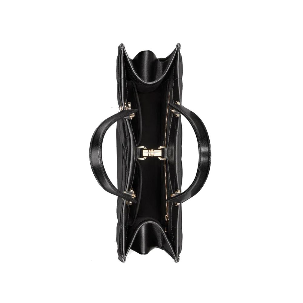 Black Leather Tote Bag