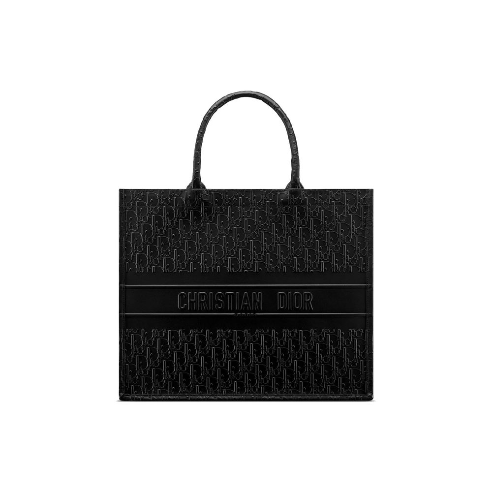 Black Calfskin Tote Bag