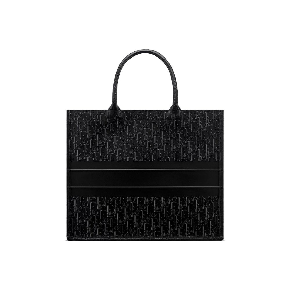 Black Calfskin Tote Bag