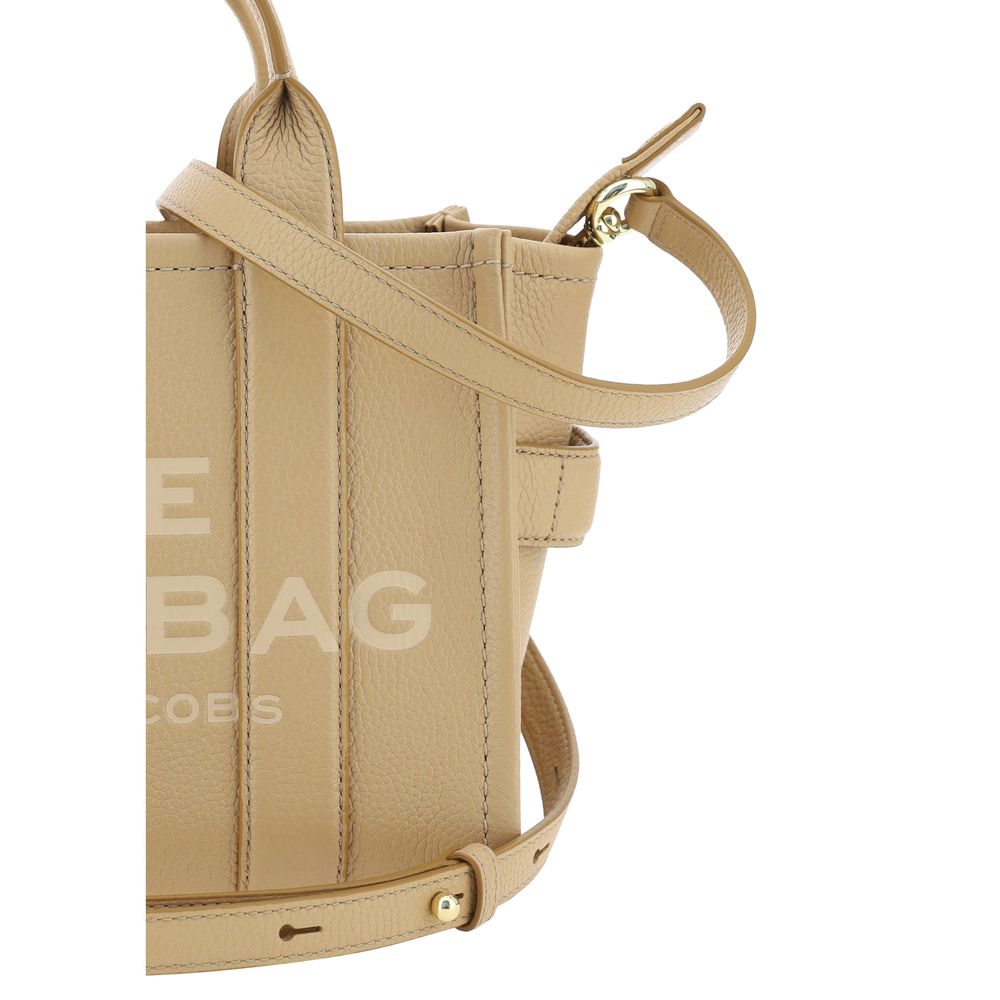 Beige Calf Leather Bos Taurus Handbag