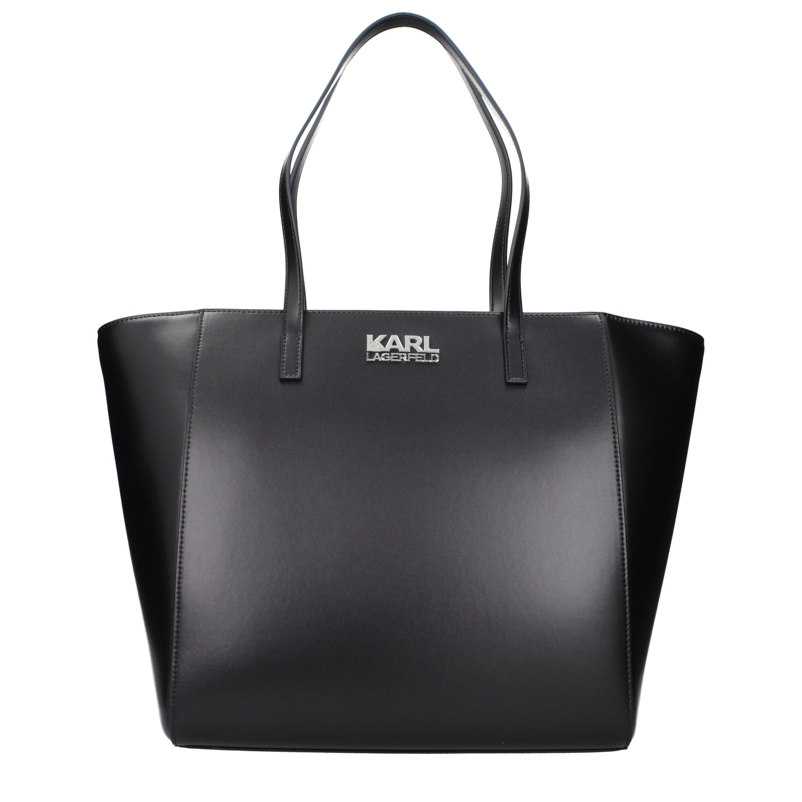 Black Polyethylene Shoulder Bag