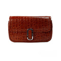 Marc Jacobs The Mini Shoulder Bag Spice Brown Embossed Leather Crossbody Bag