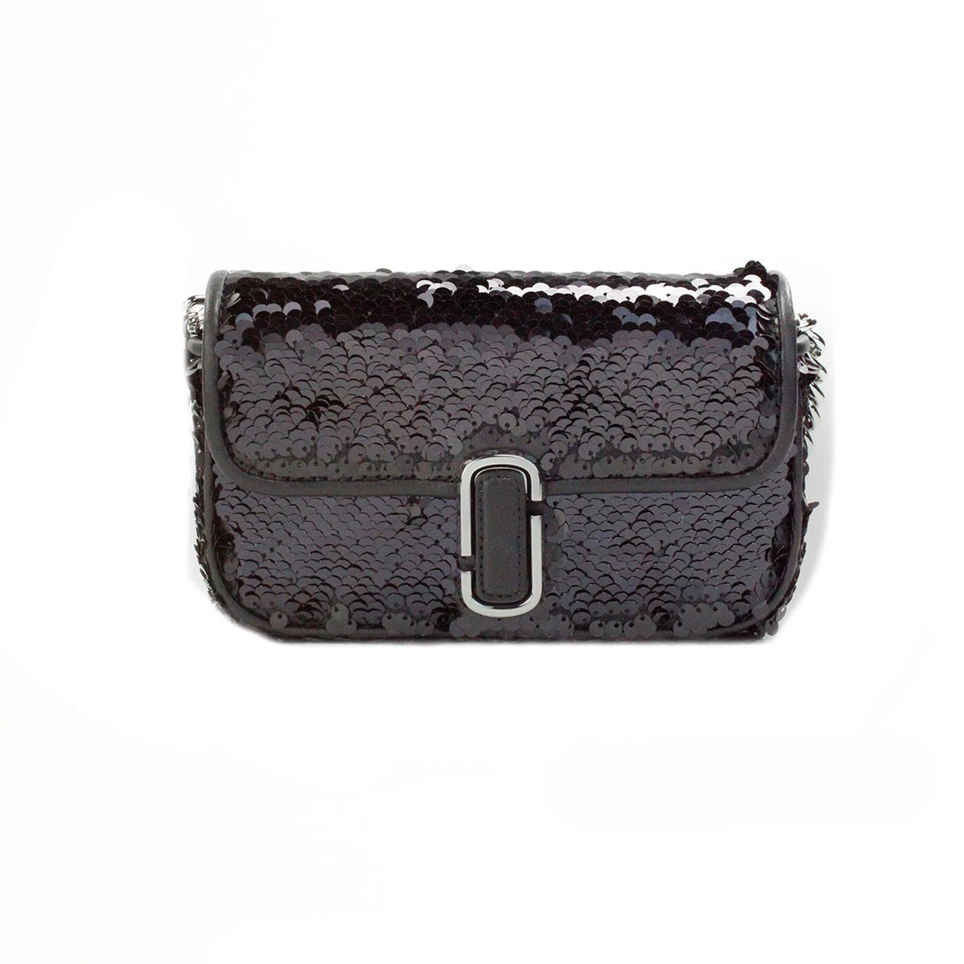 Marc Jacobs The Mini J Marc Shoulder Bag Black Sequined Crossbody Bag