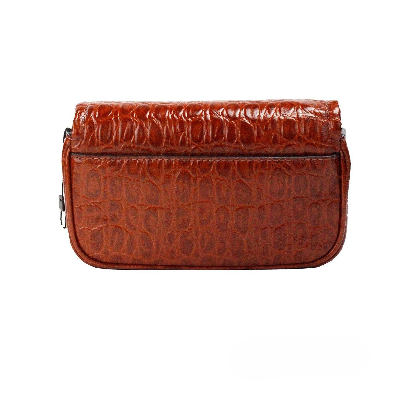 Marc Jacobs The Mini Shoulder Bag Spice Brown Embossed Leather Crossbody Bag