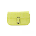 Marc Jacobs The Mini Shoulder Bag Yellow Embossed Leather Crossbody Bag