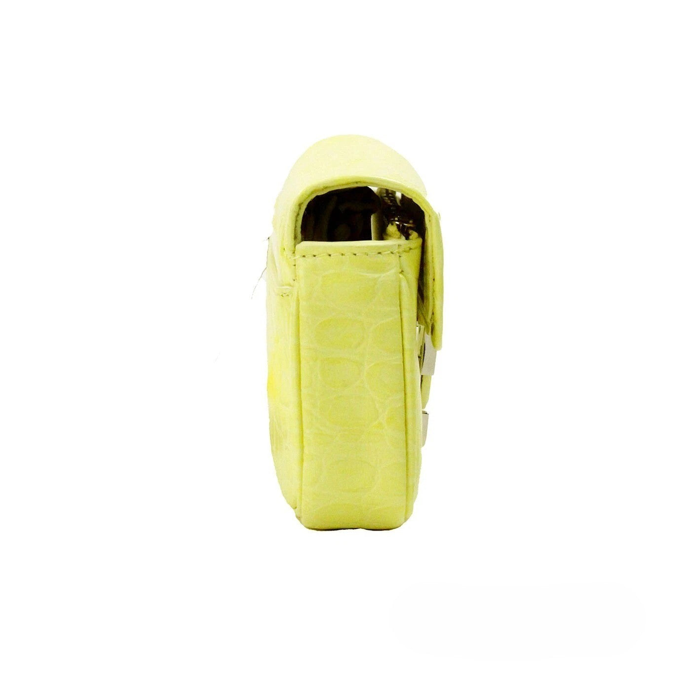Marc Jacobs The Mini Shoulder Bag Yellow Embossed Leather Crossbody Bag
