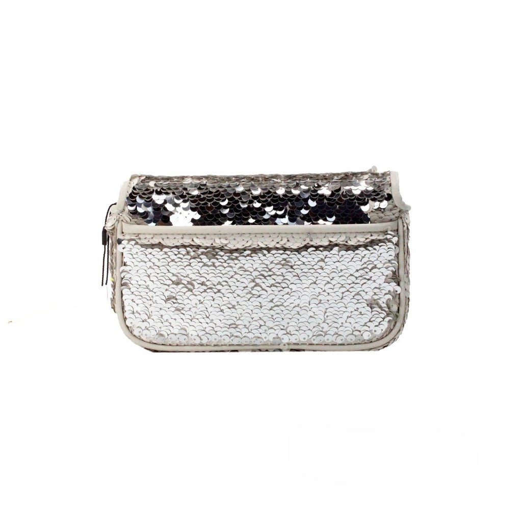 Marc Jacobs The Mini J Marc Shoulder Bag Cream Sequined Crossbody Bag
