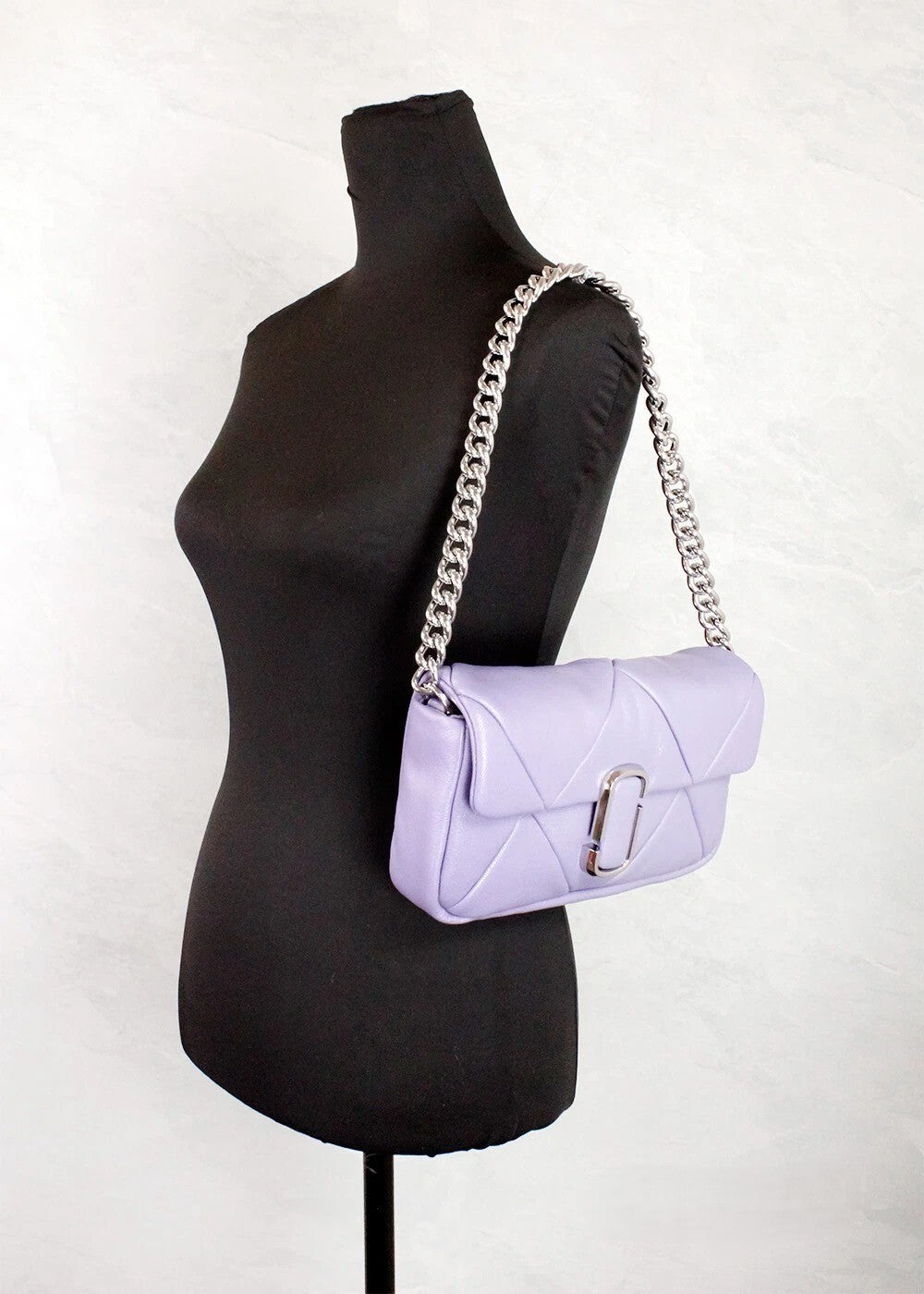 Marc Jacobs The J Marc Daybreak Diamond Quilted Leather Shoulder Crossbody Bag