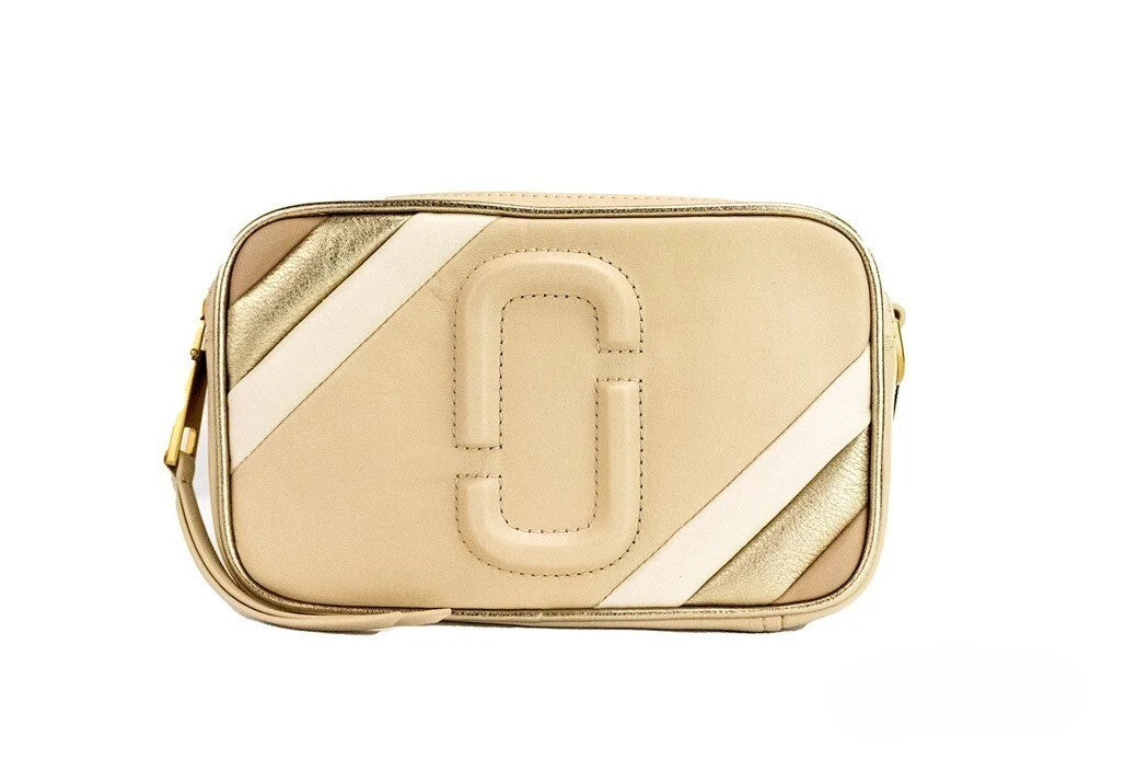Marc Jacobs The Moto Shot 21 Curds Leather Camera Crossbody Purse Bag