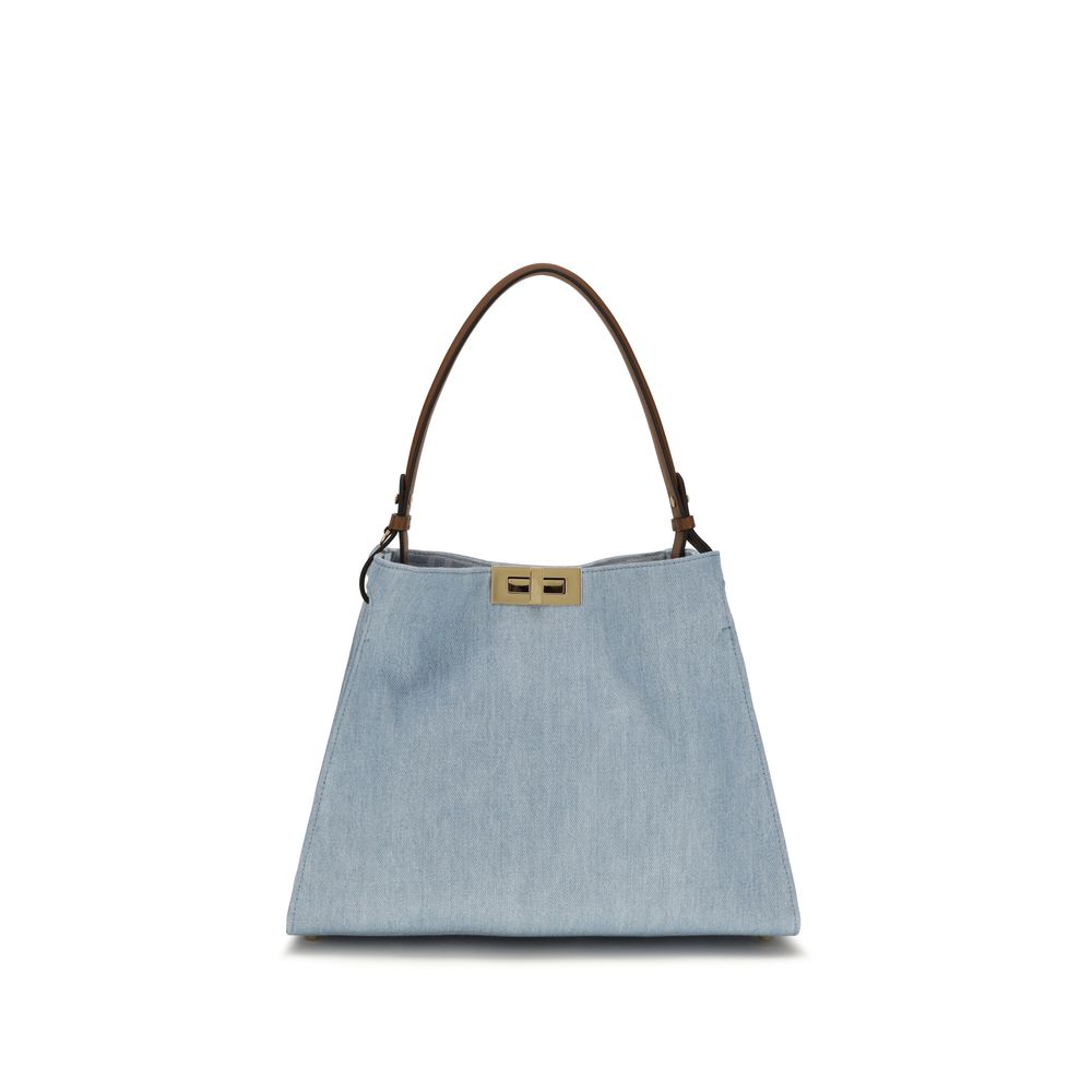 Blue Cotton Handbag