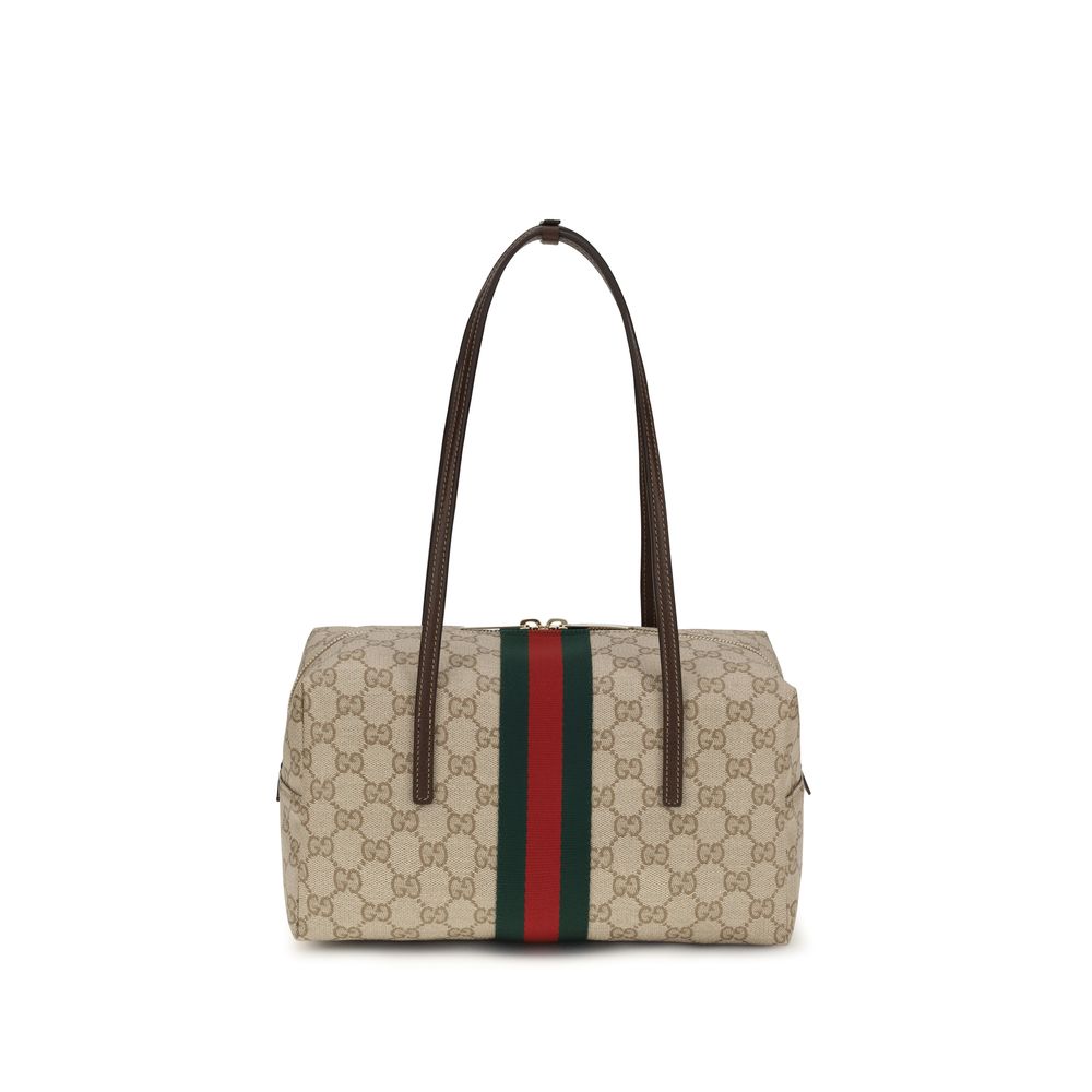 Beige Cotton Handbag