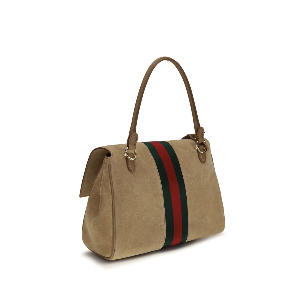 Beige Calf Leather Bos Taurus Handbag