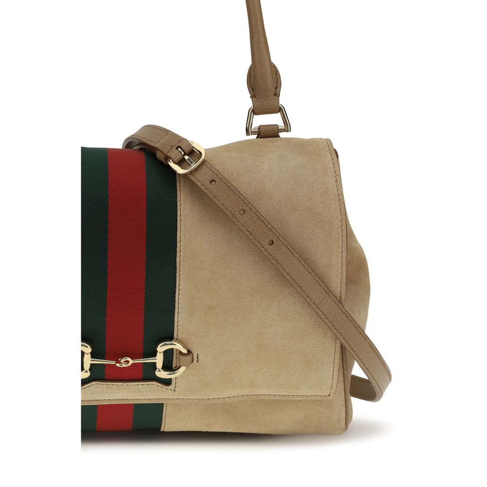 Beige Calf Leather Bos Taurus Handbag