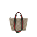 Beige Polyester Shoulder Bag