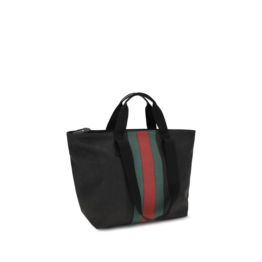Black Cotton Shoulder Bag