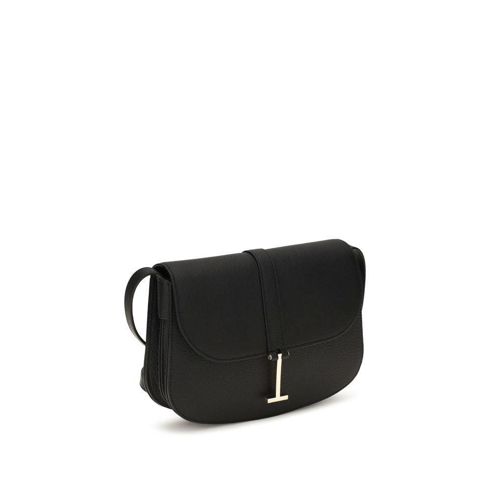 Black Calf Leather Bos Taurus Shoulder Bag