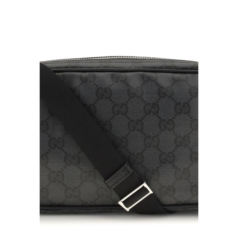 Black Cotton Shoulder Bag