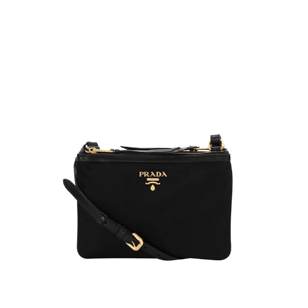 Black Nylon Crossbody Bag