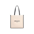 Beige Canvas Tote Bag