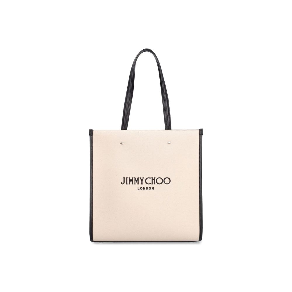 Beige Canvas Tote Bag