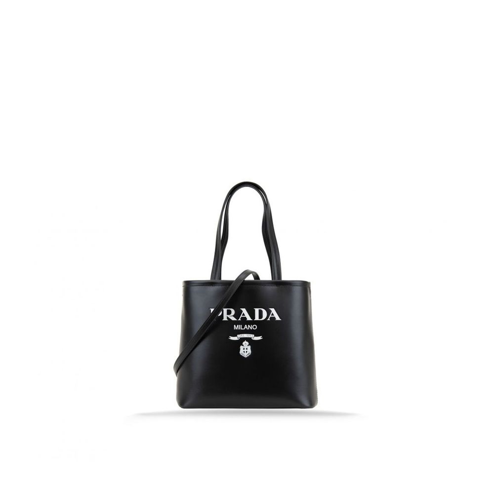 Black Calfskin Tote Bag