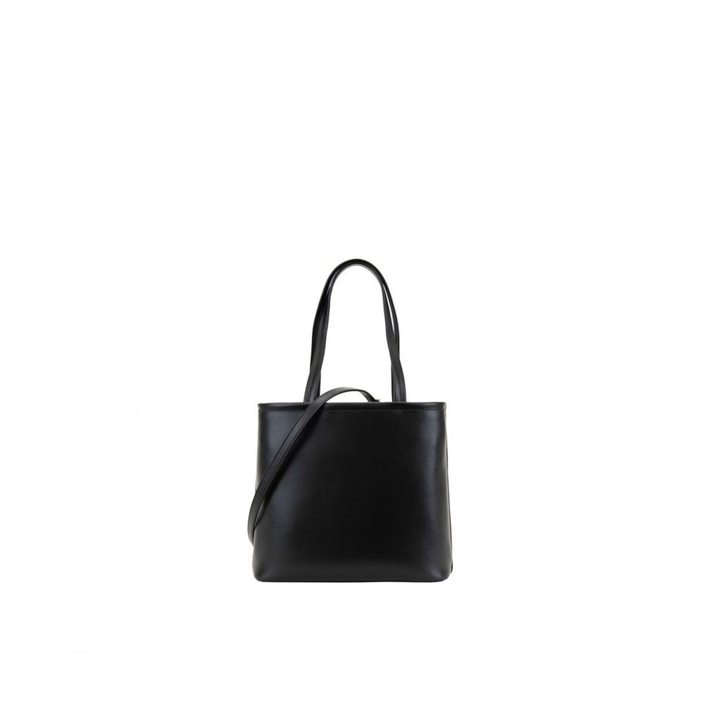 Black Calfskin Tote Bag