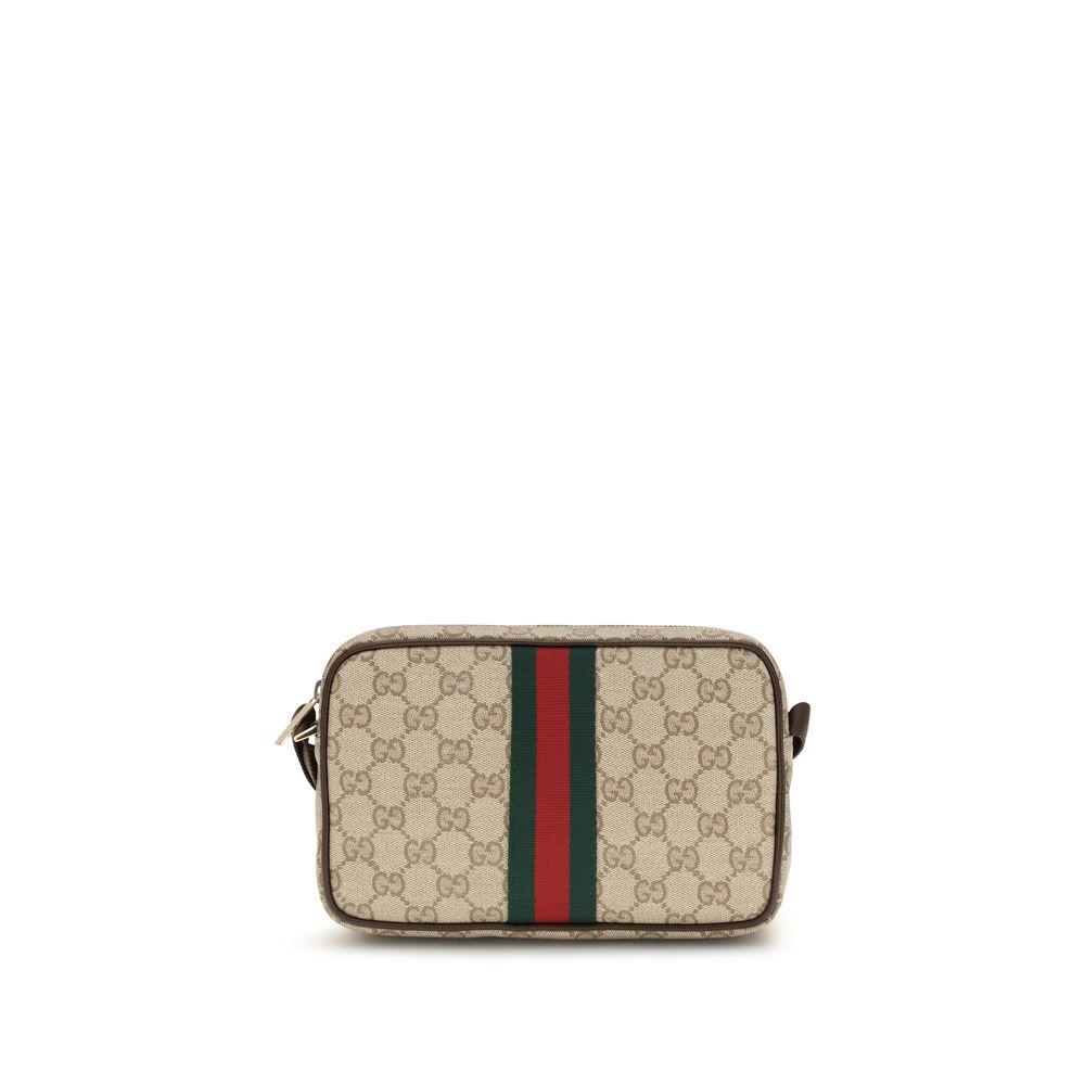 Beige Cotton Shoulder Bag