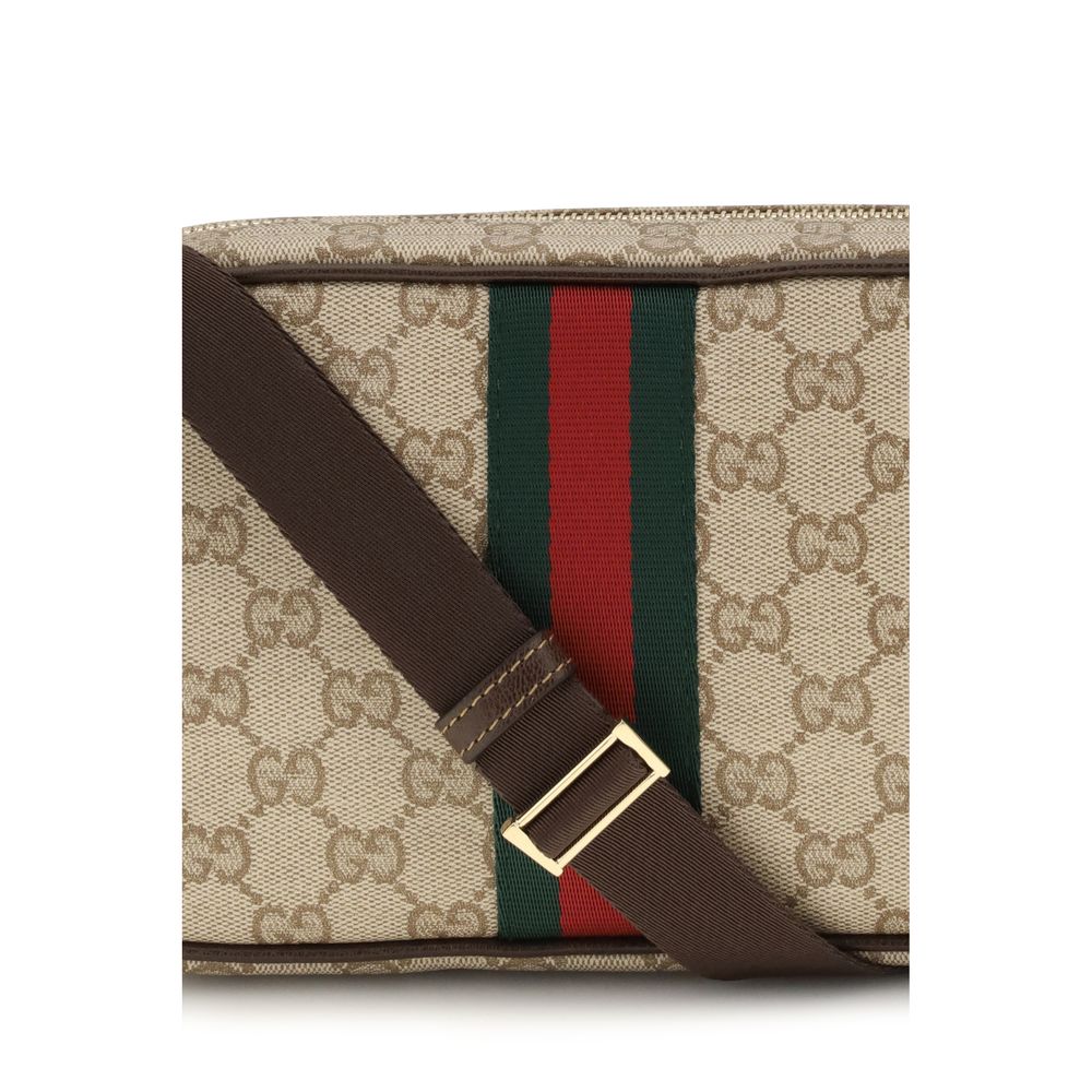 Beige Cotton Shoulder Bag