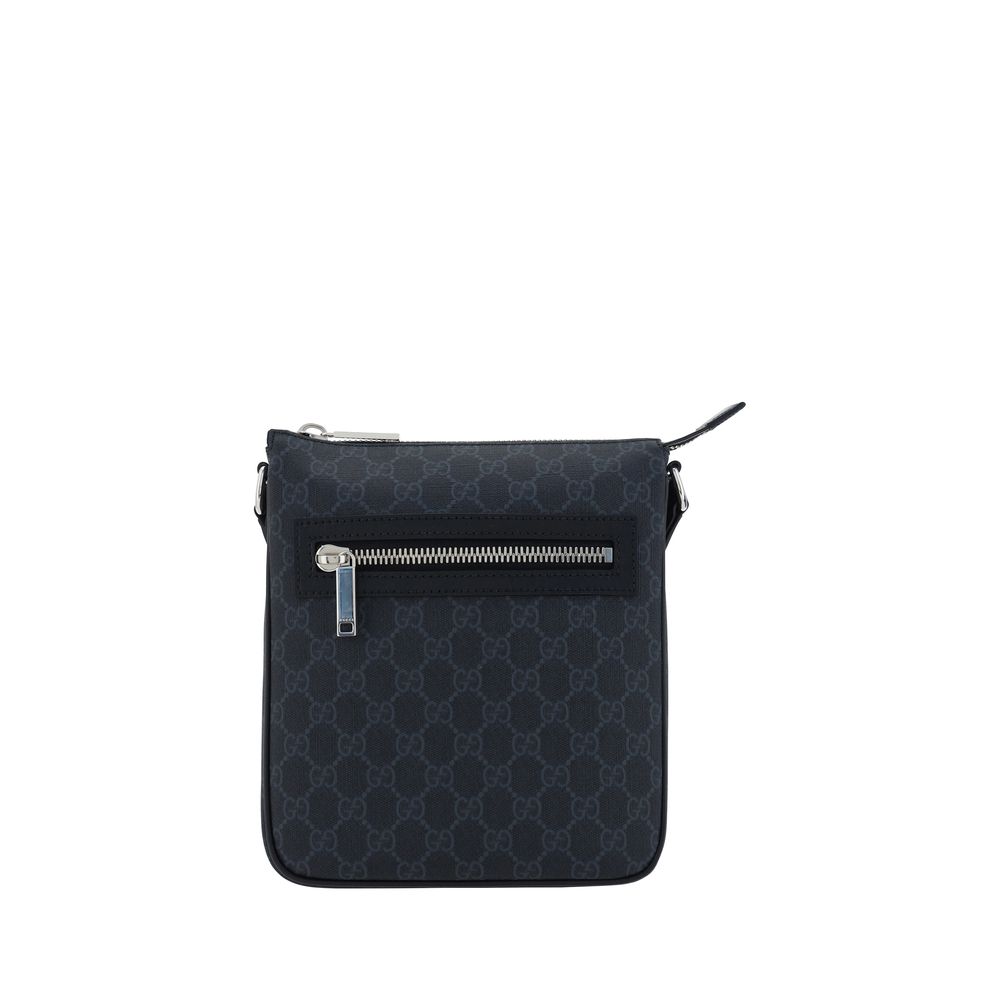 Black Fabric Shoulder Bag