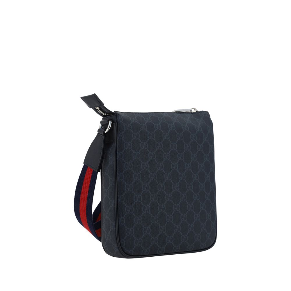 Black Fabric Shoulder Bag