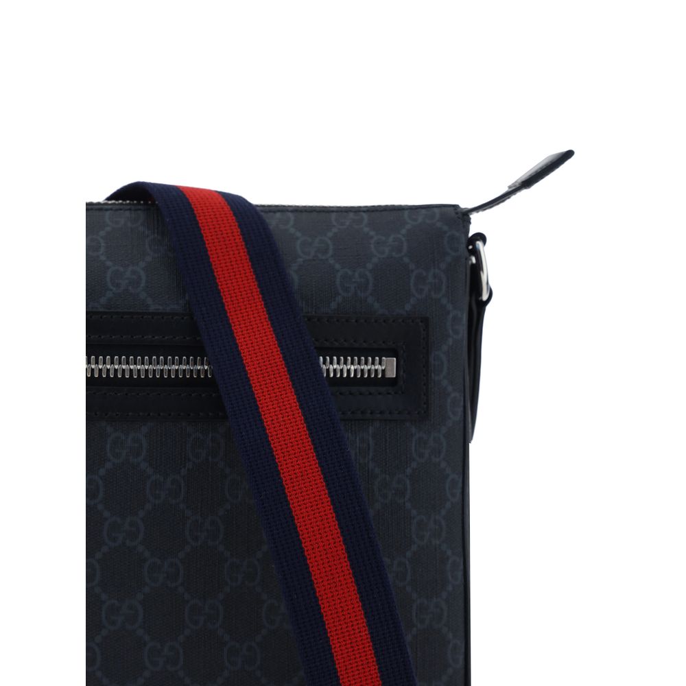 Black Fabric Shoulder Bag