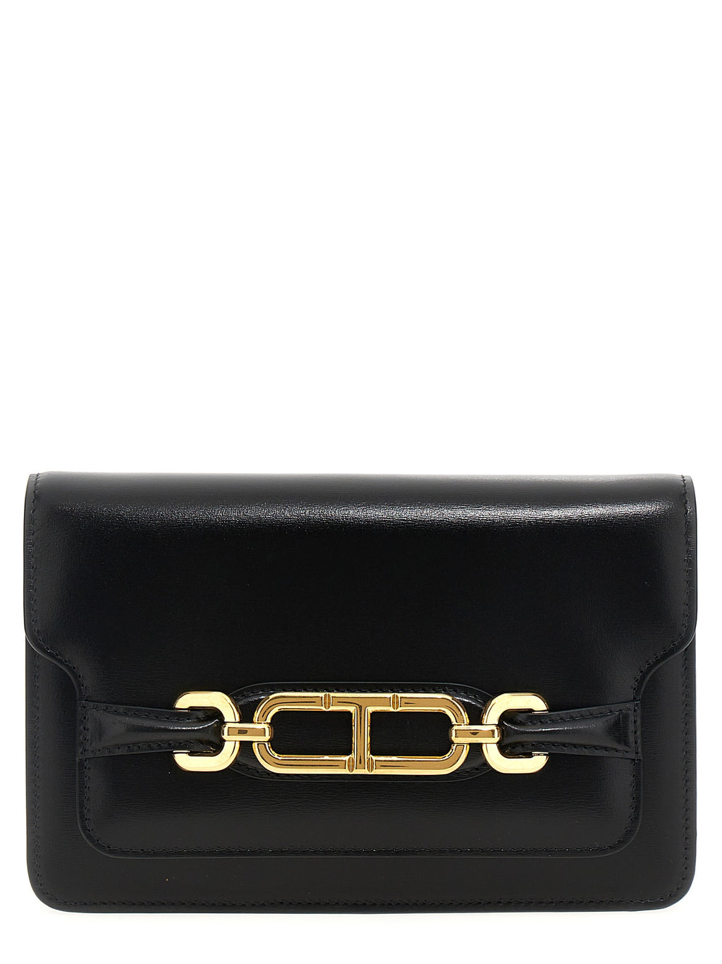 Black Leather Crossbody Bag
