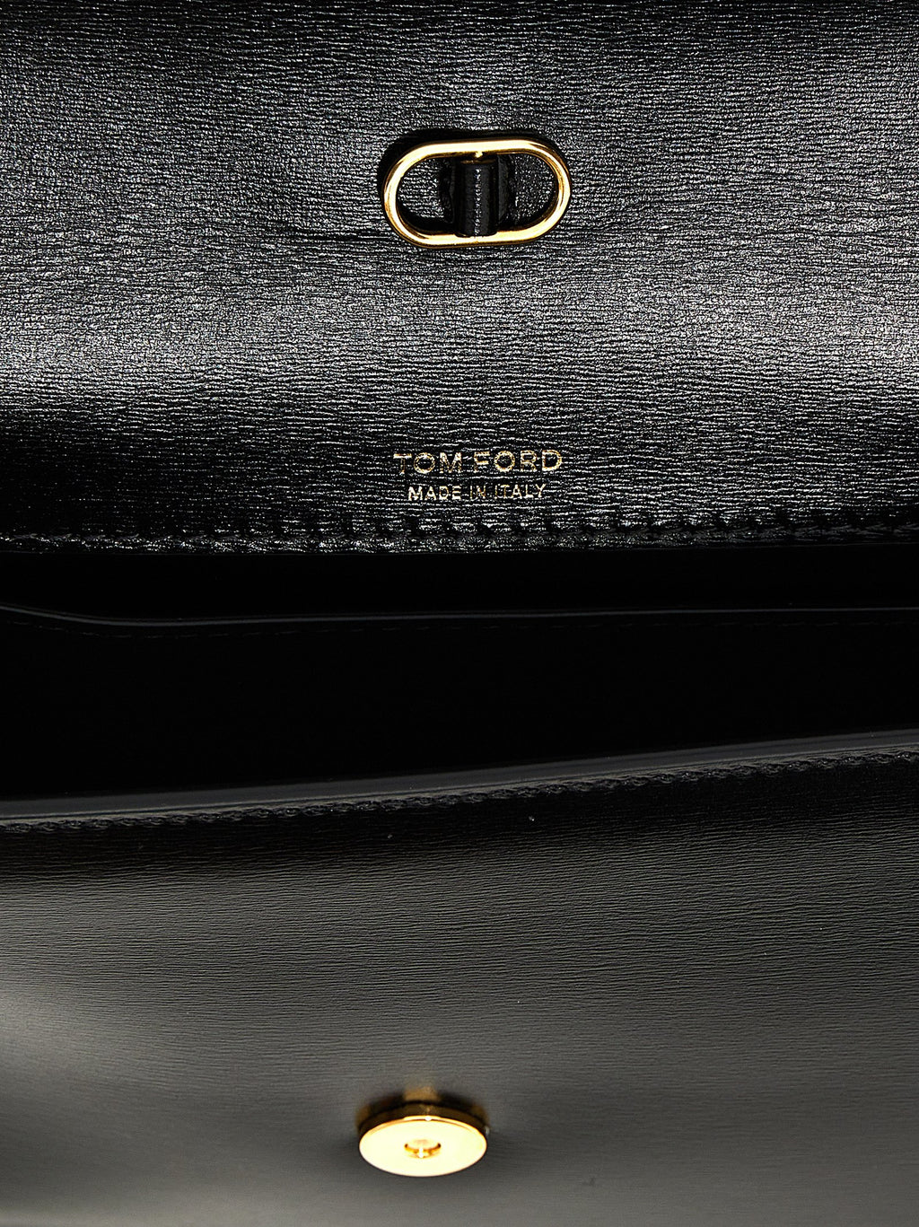 Black Leather Crossbody Bag