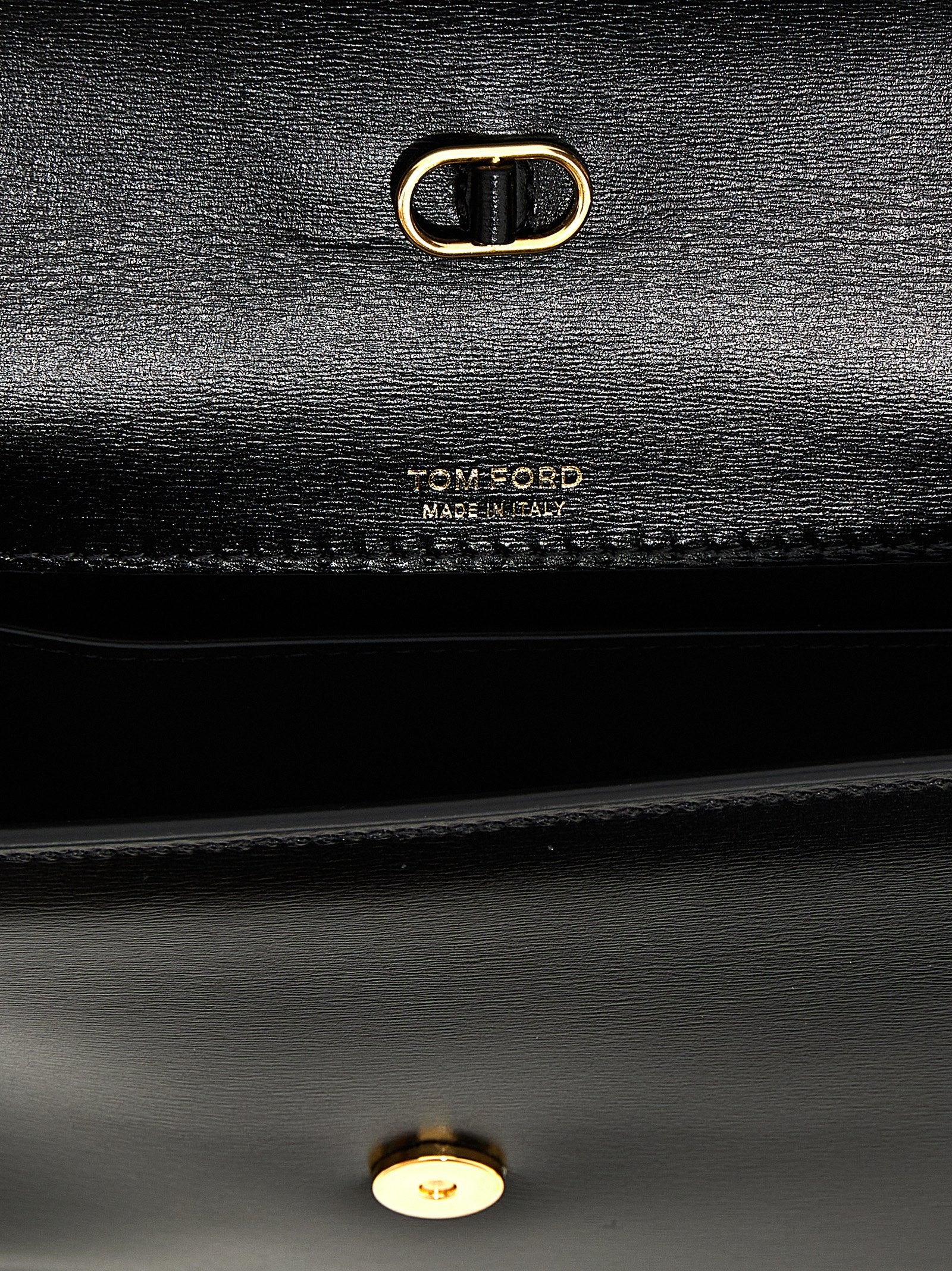 Black Leather Crossbody Bag