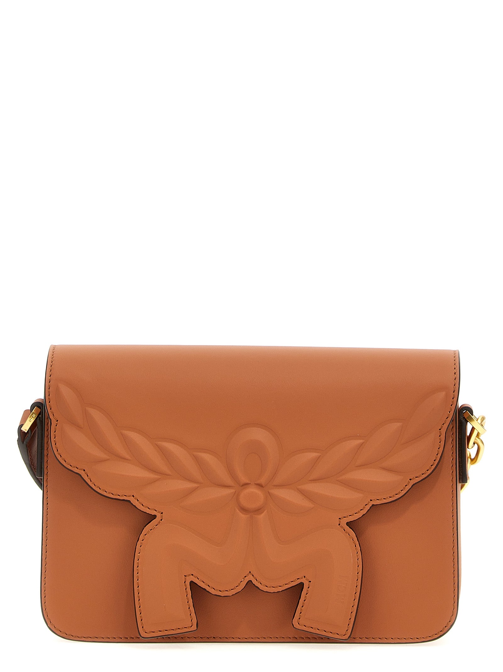 Brown Calfskin Crossbody Bag