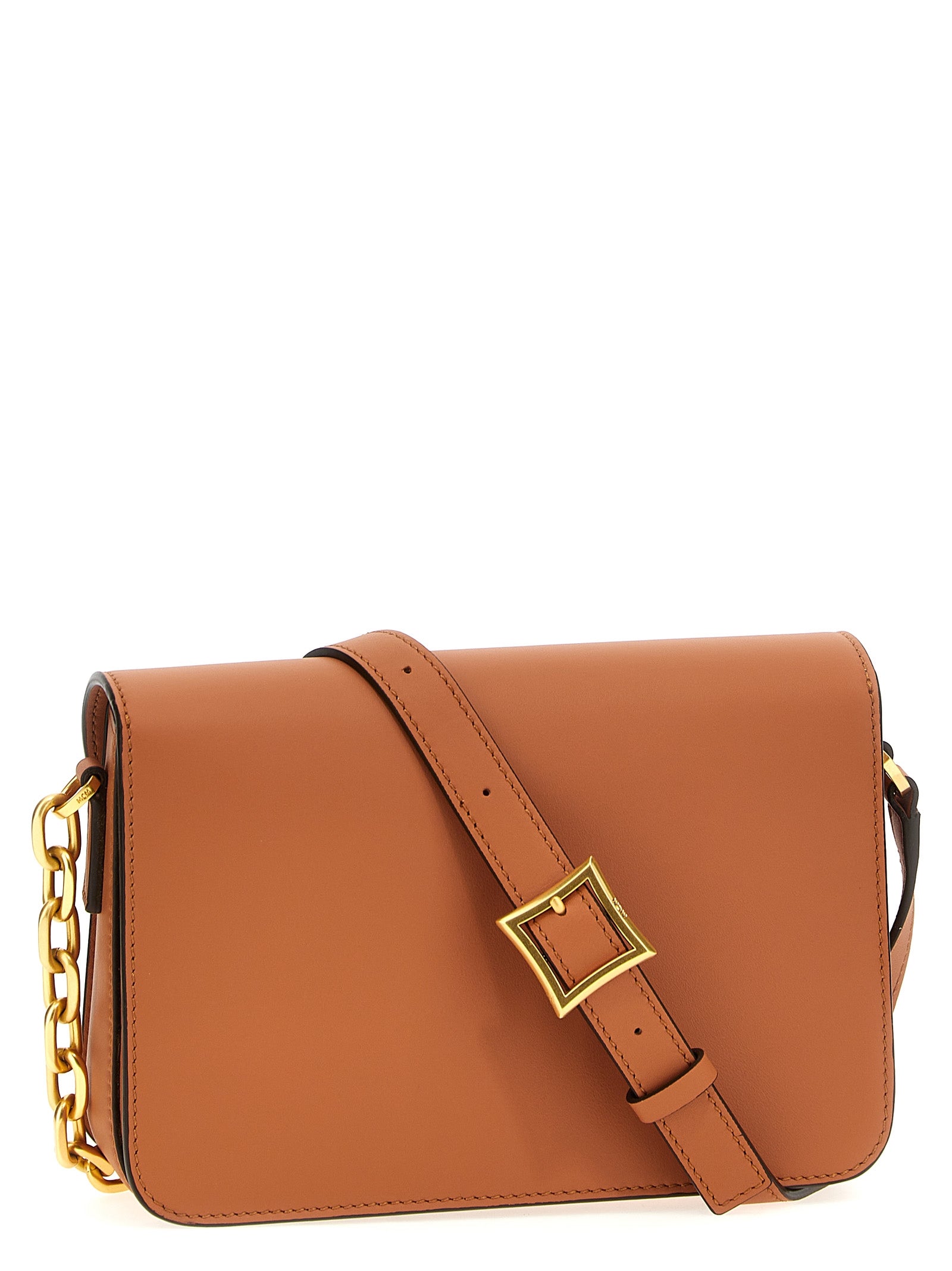 Brown Calfskin Crossbody Bag