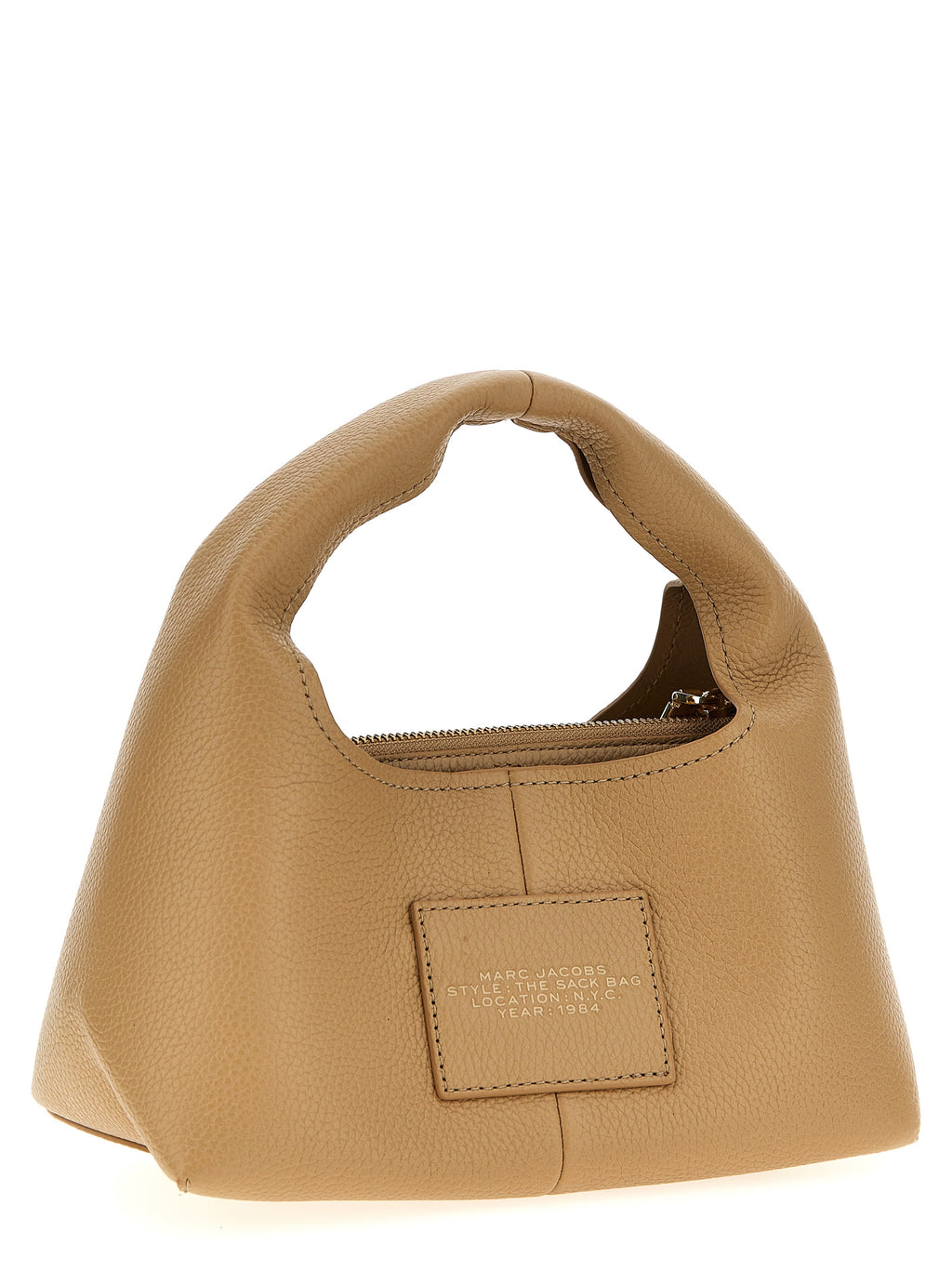 Beige Cowhide Handbag