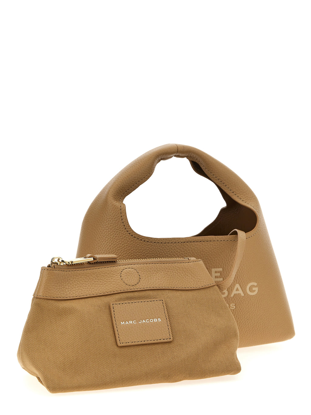 Beige Cowhide Handbag