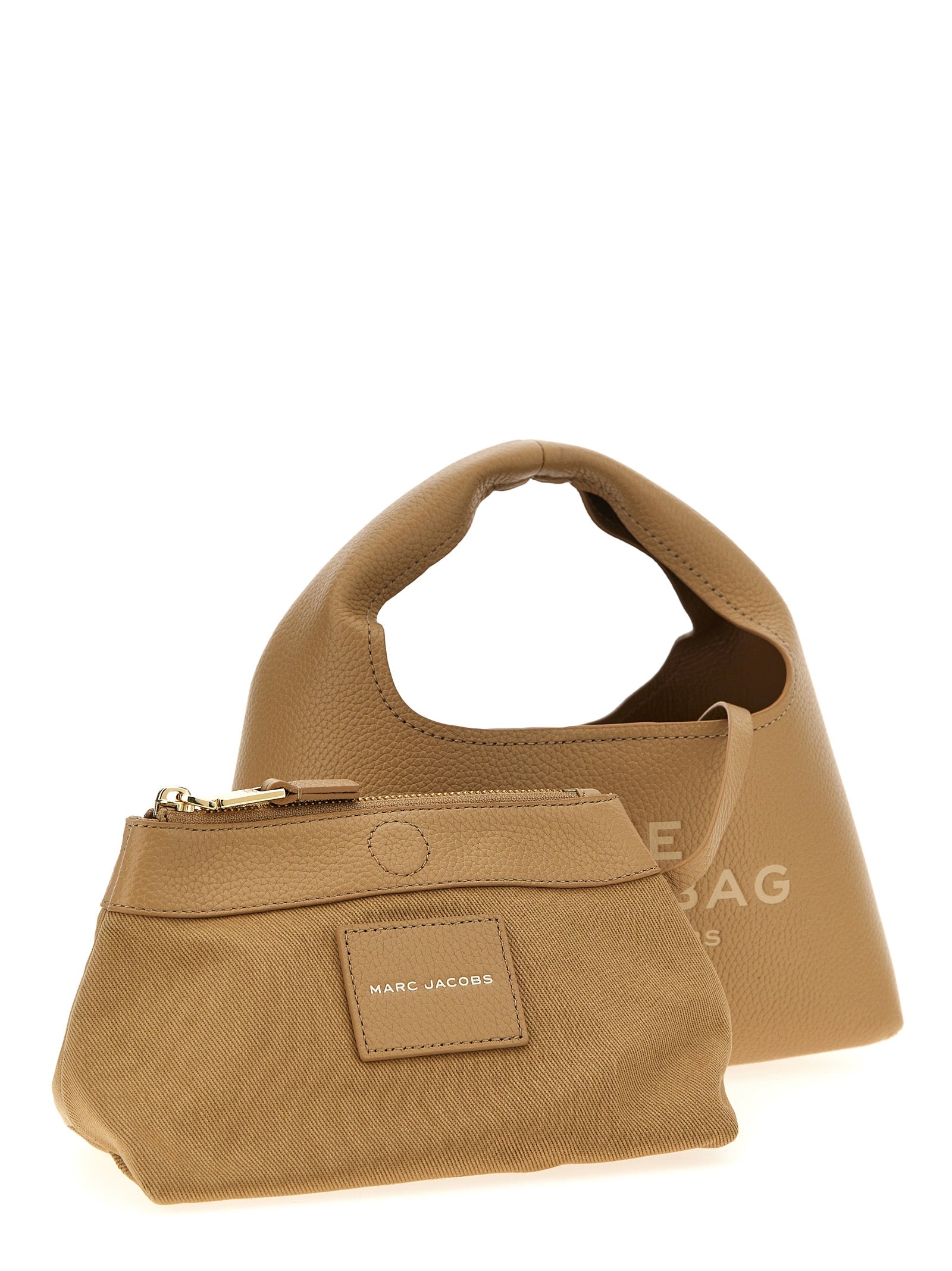 Beige Cowhide Handbag