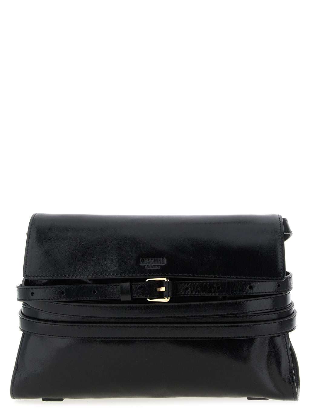 Black Leather Crossbody Bag