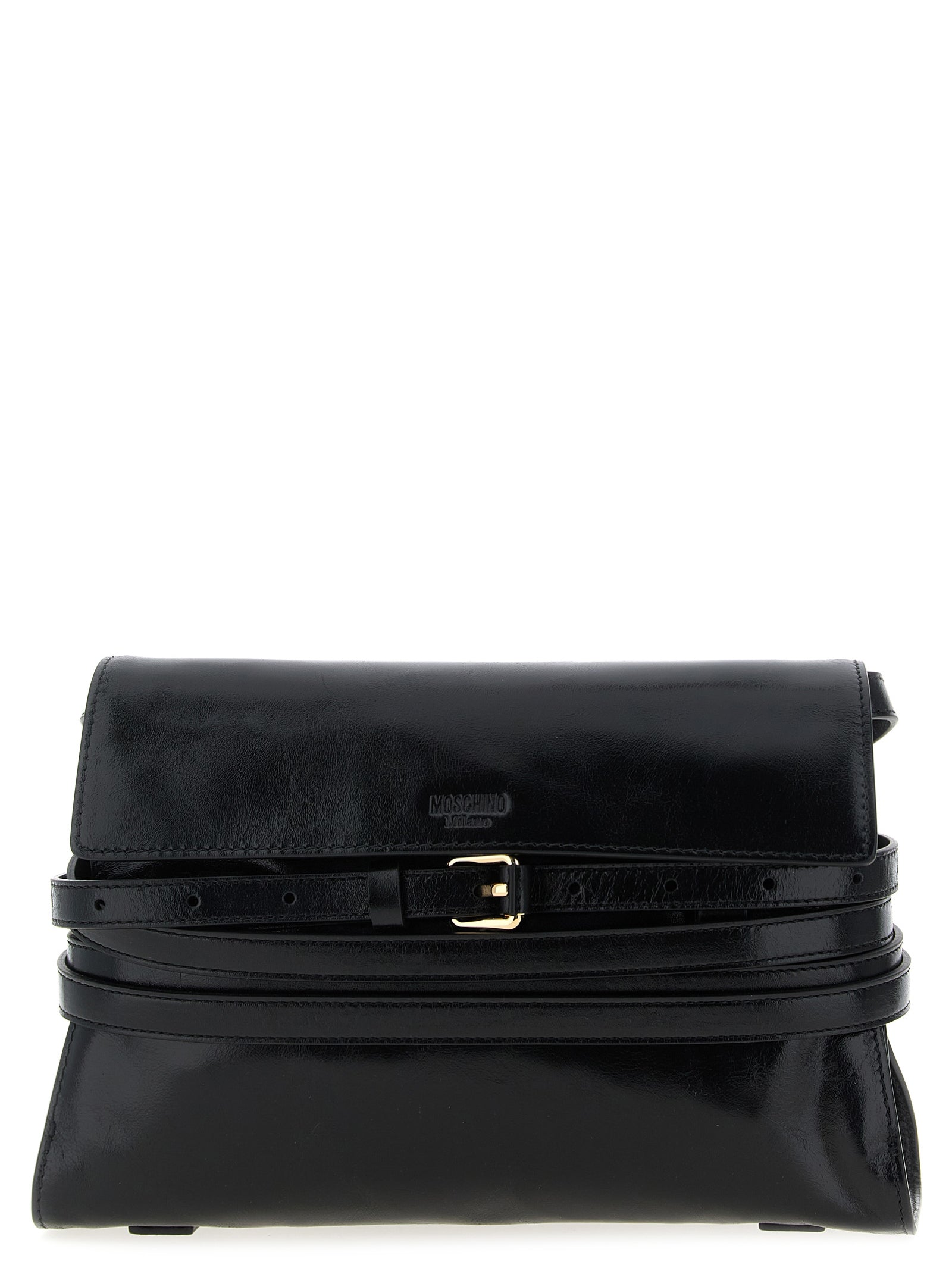 Black Leather Crossbody Bag