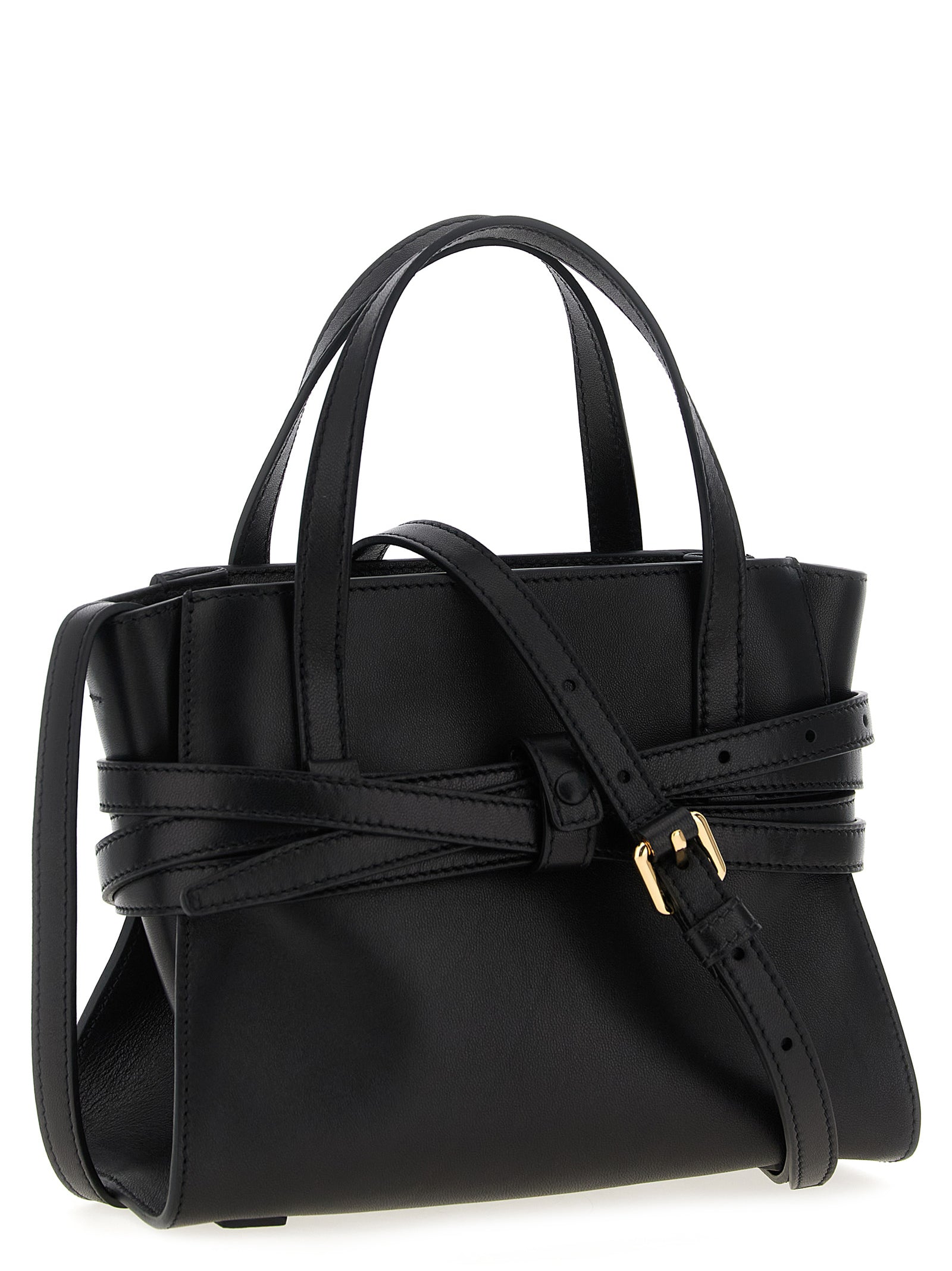 Black Polyester Handbag