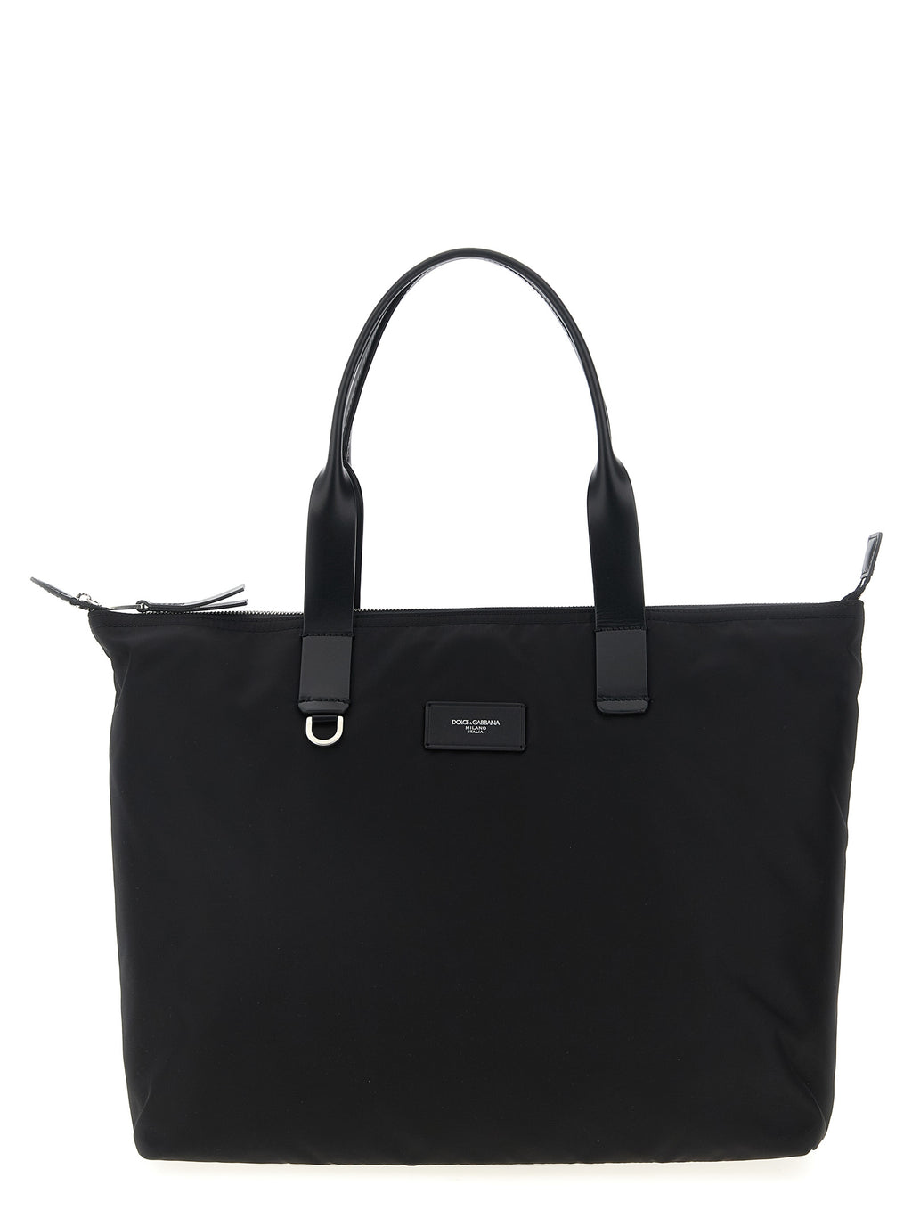 Black Polyamide Tote Bag