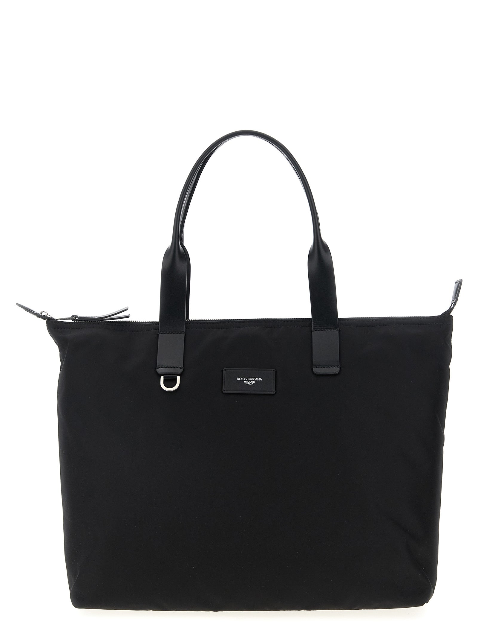 Black Polyamide Tote Bag